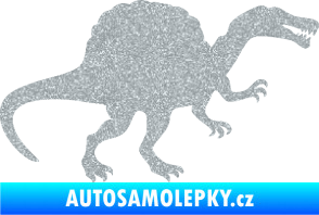 Samolepka Spinosaurus 001 pravá Ultra Metalic stříbrná metalíza