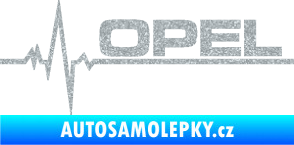 Samolepka Srdeční tep 036 pravá Opel Ultra Metalic stříbrná metalíza