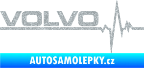 Samolepka Srdeční tep 037 levá Volvo Ultra Metalic stříbrná metalíza