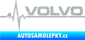 Samolepka Srdeční tep 037 pravá Volvo Ultra Metalic stříbrná metalíza