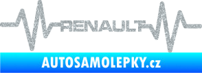 Samolepka Srdeční tep 042 Renault Ultra Metalic stříbrná metalíza