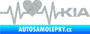 Samolepka Srdeční tep 048 pravá Kia Ultra Metalic stříbrná metalíza
