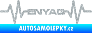 Samolepka Srdeční tep 063 Enyaq Ultra Metalic stříbrná metalíza