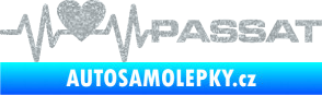Samolepka Srdeční tep 077 pravá Volkswagen Passat Ultra Metalic stříbrná metalíza