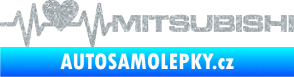 Samolepka Srdeční tep 082 pravá Mitsubishi Ultra Metalic stříbrná metalíza