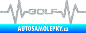 Samolepka Srdeční tep 085 Volkswagen Golf Ultra Metalic stříbrná metalíza
