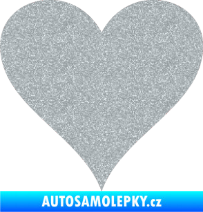 Samolepka Srdíčko 001 Ultra Metalic stříbrná metalíza