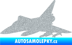 Samolepka Stíhací letoun 005 levá Ultra Metalic stříbrná metalíza