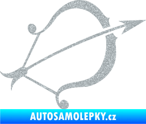Samolepka Střelec 002 pravá Ultra Metalic stříbrná metalíza