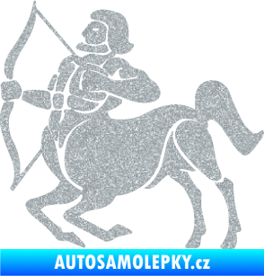 Samolepka Střelec 004 levá Ultra Metalic stříbrná metalíza