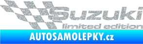 Samolepka Suzuki limited edition levá Ultra Metalic stříbrná metalíza