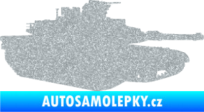 Samolepka Tank 002 pravá M1 Abrams Ultra Metalic stříbrná metalíza