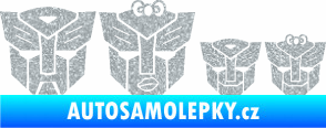 Samolepka Transformers 001 rodinka v autě Ultra Metalic stříbrná metalíza