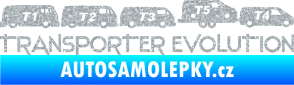 Samolepka Transporter evolution - pravá Ultra Metalic stříbrná metalíza