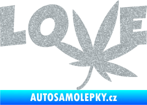 Samolepka Travka 005 love Ultra Metalic stříbrná metalíza