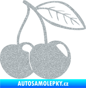 Samolepka Třešně 003 pravá Ultra Metalic stříbrná metalíza