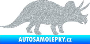 Samolepka Triceratops 001 pravá Ultra Metalic stříbrná metalíza