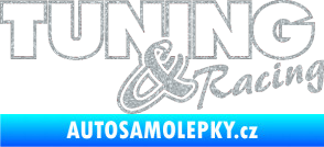Samolepka Tuning racing obrys Ultra Metalic stříbrná metalíza