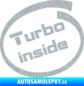 Samolepka Turbo inside Ultra Metalic stříbrná metalíza