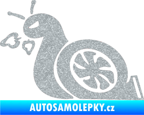 Samolepka Turbo šnek 001 levá Ultra Metalic stříbrná metalíza