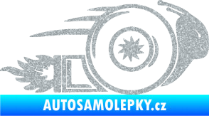 Samolepka Turbo šnek 002 pravá Ultra Metalic stříbrná metalíza