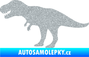 Samolepka Tyrannosaurus Rex 001 levá Ultra Metalic stříbrná metalíza
