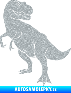 Samolepka Tyrannosaurus Rex 004 levá Ultra Metalic stříbrná metalíza