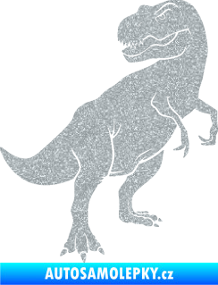 Samolepka Tyrannosaurus Rex 004 pravá Ultra Metalic stříbrná metalíza