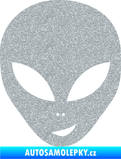 Samolepka UFO 003 pravá Ultra Metalic stříbrná metalíza