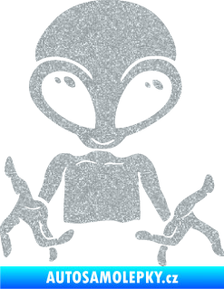 Samolepka UFO 006 pravá Ultra Metalic stříbrná metalíza