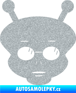 Samolepka UFO 007 pravá Ultra Metalic stříbrná metalíza