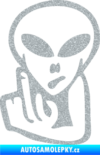 Samolepka UFO 008 levá Ultra Metalic stříbrná metalíza