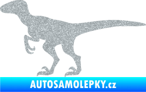 Samolepka Velociraptor 001 levá Ultra Metalic stříbrná metalíza
