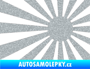 Samolepka Vlajka Japonsko 002 pravá JDM Ultra Metalic stříbrná metalíza