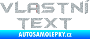 Samolepka Vlastní text - Batman Ultra Metalic stříbrná metalíza