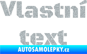 Samolepka Vlastní text - Black Ops Ultra Metalic stříbrná metalíza