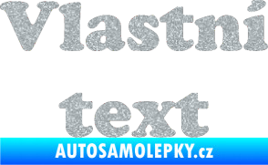 Samolepka Vlastní text - Cooper Black Ultra Metalic stříbrná metalíza