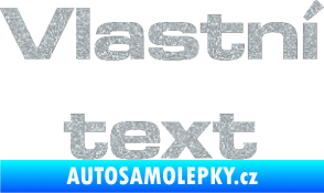 Samolepka Vlastní text - Microgramma Ultra Metalic stříbrná metalíza