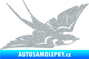 Samolepka Vlaštovka 002 pravá Ultra Metalic stříbrná metalíza