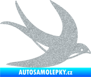 Samolepka Vlaštovka 004 pravá Ultra Metalic stříbrná metalíza
