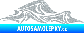 Samolepka Vlny 002 pravá moře Ultra Metalic stříbrná metalíza