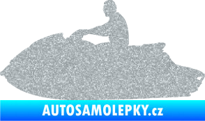 Samolepka Vodní skútr 003 levá Ultra Metalic stříbrná metalíza