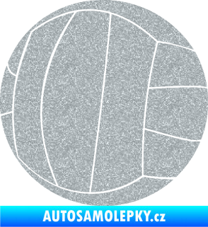 Samolepka Volejbalový míč 003 Ultra Metalic stříbrná metalíza