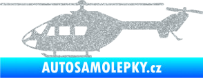 Samolepka Vrtulník 001 levá helikoptéra Ultra Metalic stříbrná metalíza