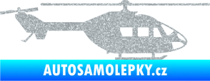 Samolepka Vrtulník 001 pravá helikoptéra Ultra Metalic stříbrná metalíza