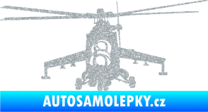 Samolepka Vrtulník 009 levá helikoptéra Ultra Metalic stříbrná metalíza
