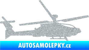 Samolepka Vrtulník 013 pravá Ultra Metalic stříbrná metalíza