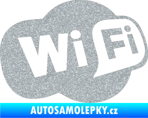 Samolepka Wifi 002 Ultra Metalic stříbrná metalíza