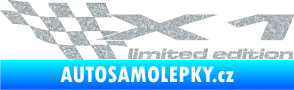 Samolepka X1 limited edition levá Ultra Metalic stříbrná metalíza