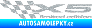 Samolepka X5 limited edition levá Ultra Metalic stříbrná metalíza